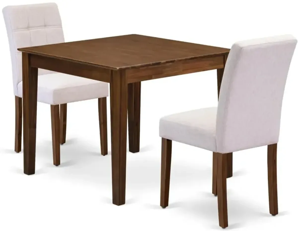 3 Piece Dining Set contain A Wooden Kitchen Table