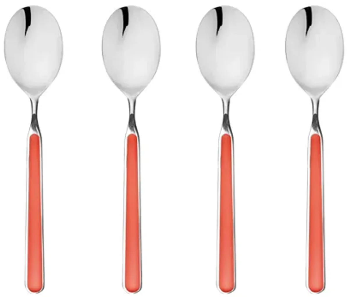 Fantasia 4-Piece Coffee Spoon Set in New Coral