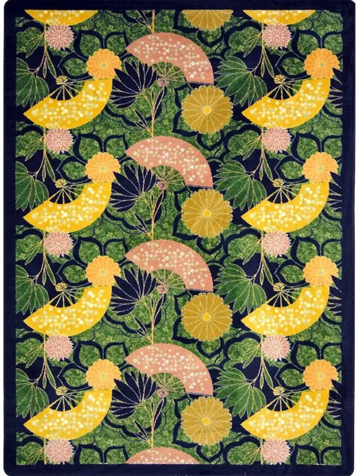 Joy Carpets Kaleidoscope Pacific Rim 10'9 x 13'2 Area Rug in Color Rust