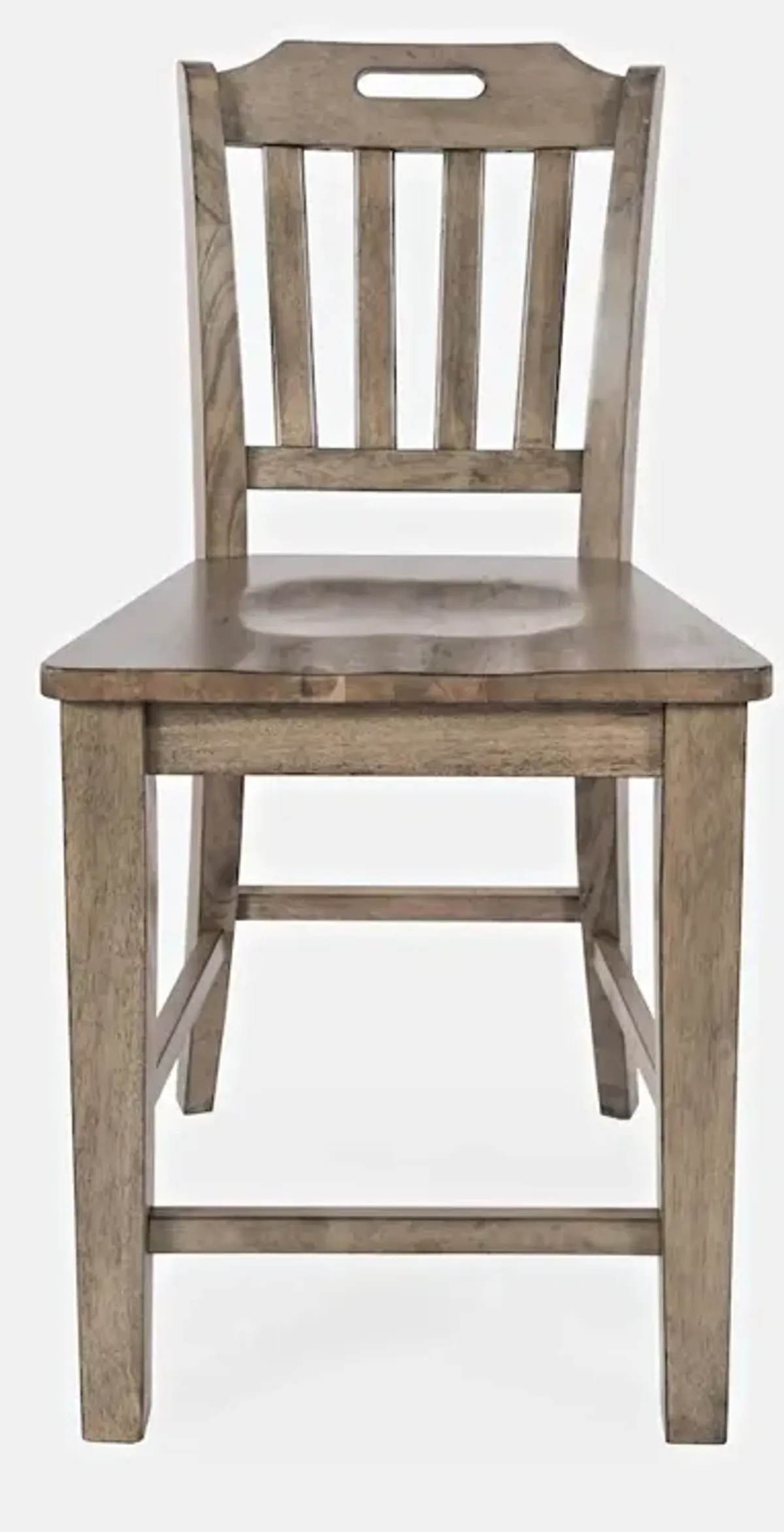 Jofran Solid Wood Slatback Handle Counter Height Barstool (Set of 2)