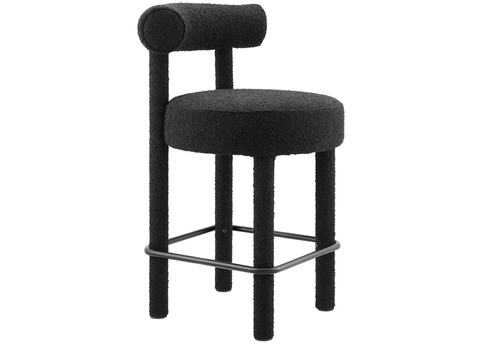 Toulouse Boucle Fabric Counter Stool