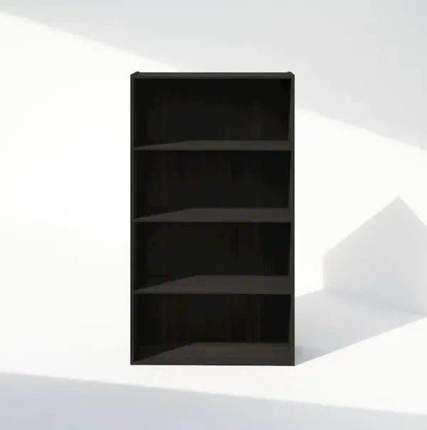 Simple Open Shelf, Bookcases, 4-Tier, Espresso