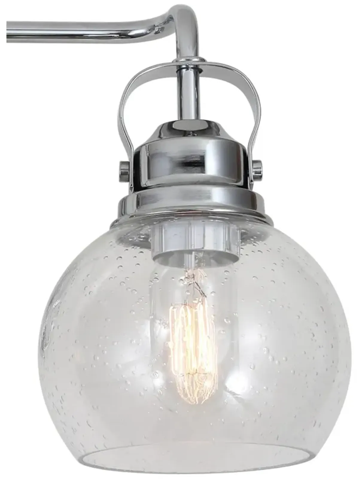 Shirley Metal Bubbled Glass Vanity Light