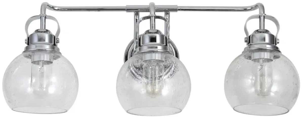 Shirley Metal Bubbled Glass Vanity Light