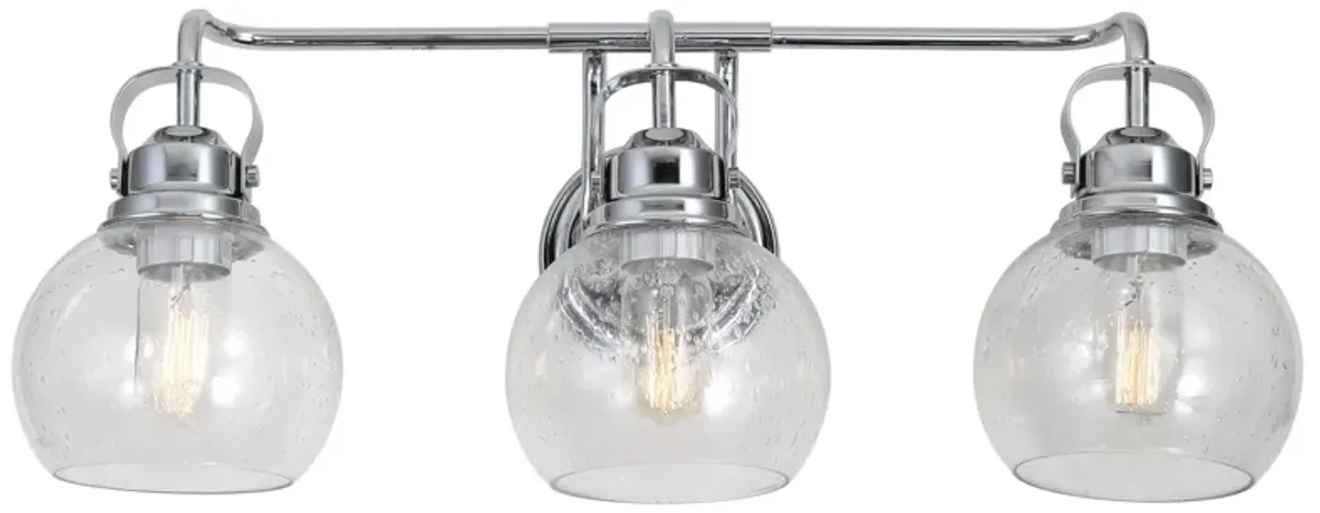 Shirley Metal Bubbled Glass Vanity Light