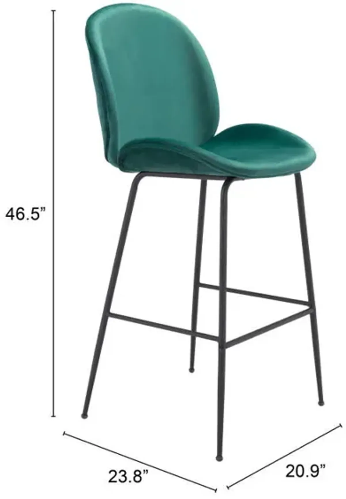 Miles Barstool Green