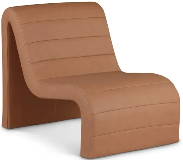 Meridian Furniture Ivy Cognac Vegan Leather Accent Chair