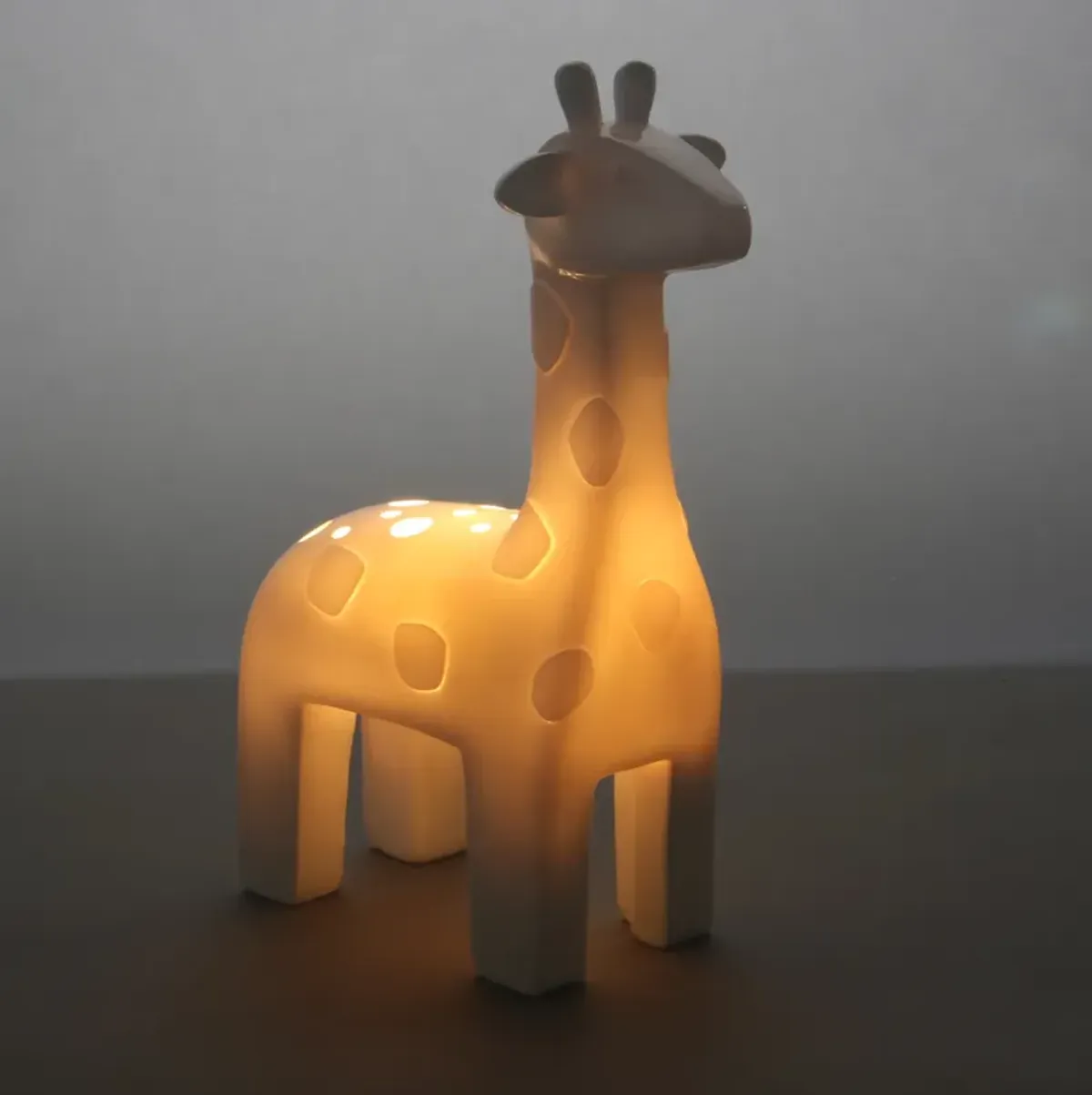 Lambs & Ivy Giraffe Nursery/Child Table Top Night Light Soft-Glow LED Lamp