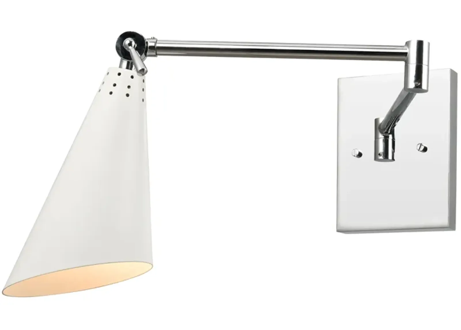 Luca 9'' High 1-Light Silver Sconce