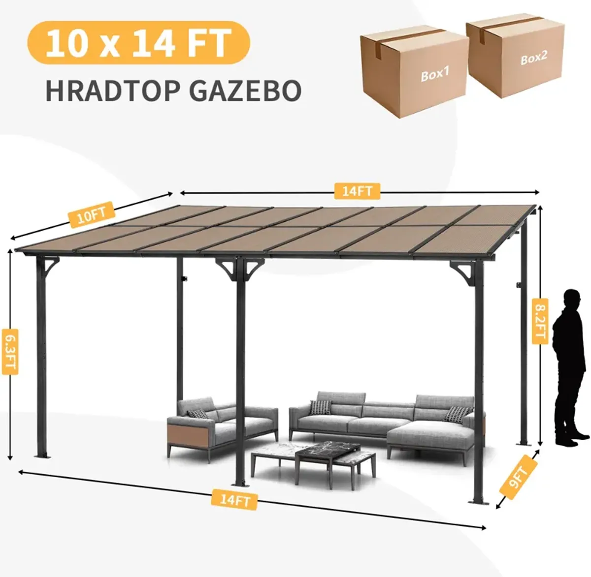 Space-saving Outdoor Wall Pergola for Patio and Garden Relaxation