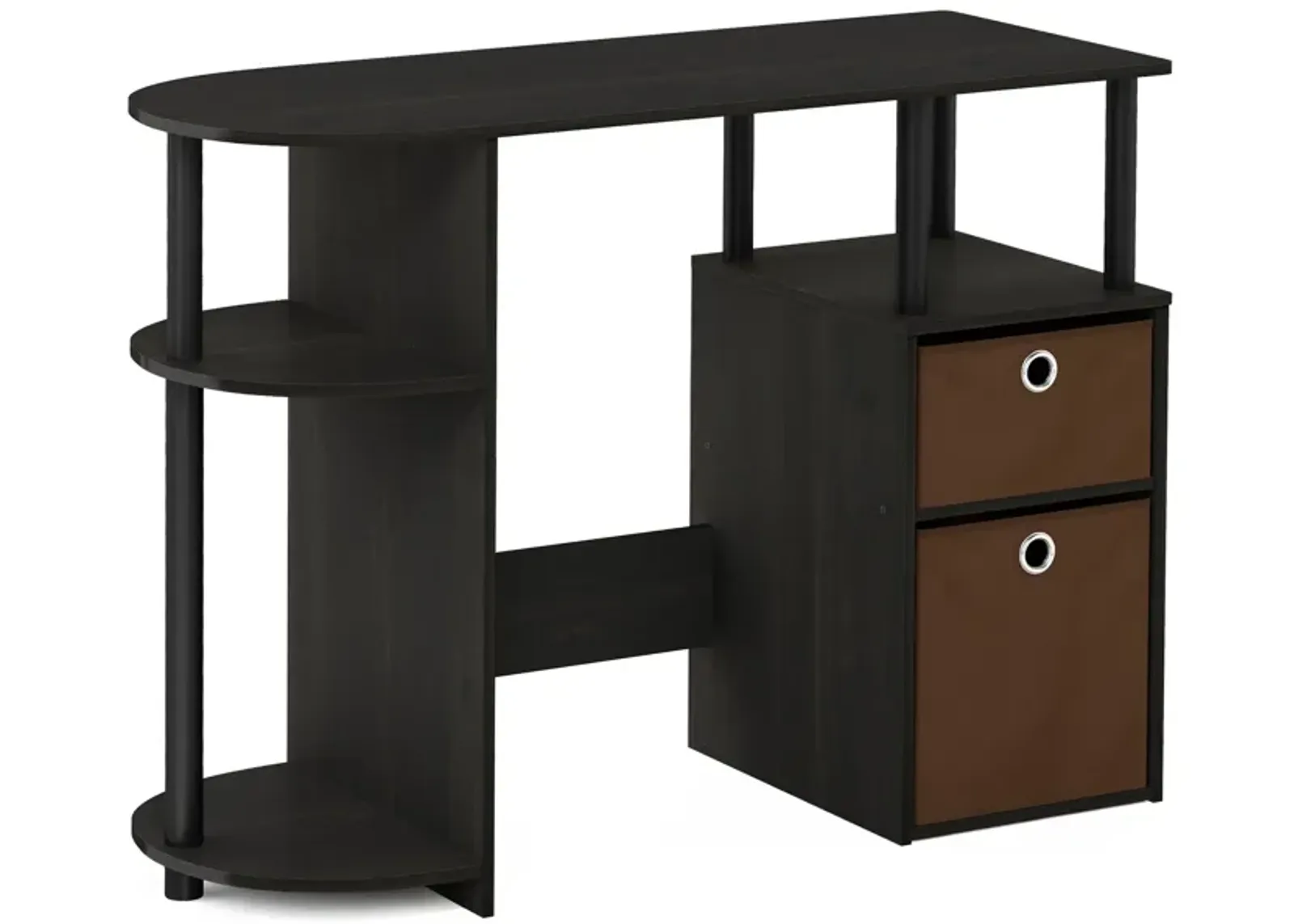 Furinno 15111 JAYA Simplistic Computer Study Desk with Bin Drawers