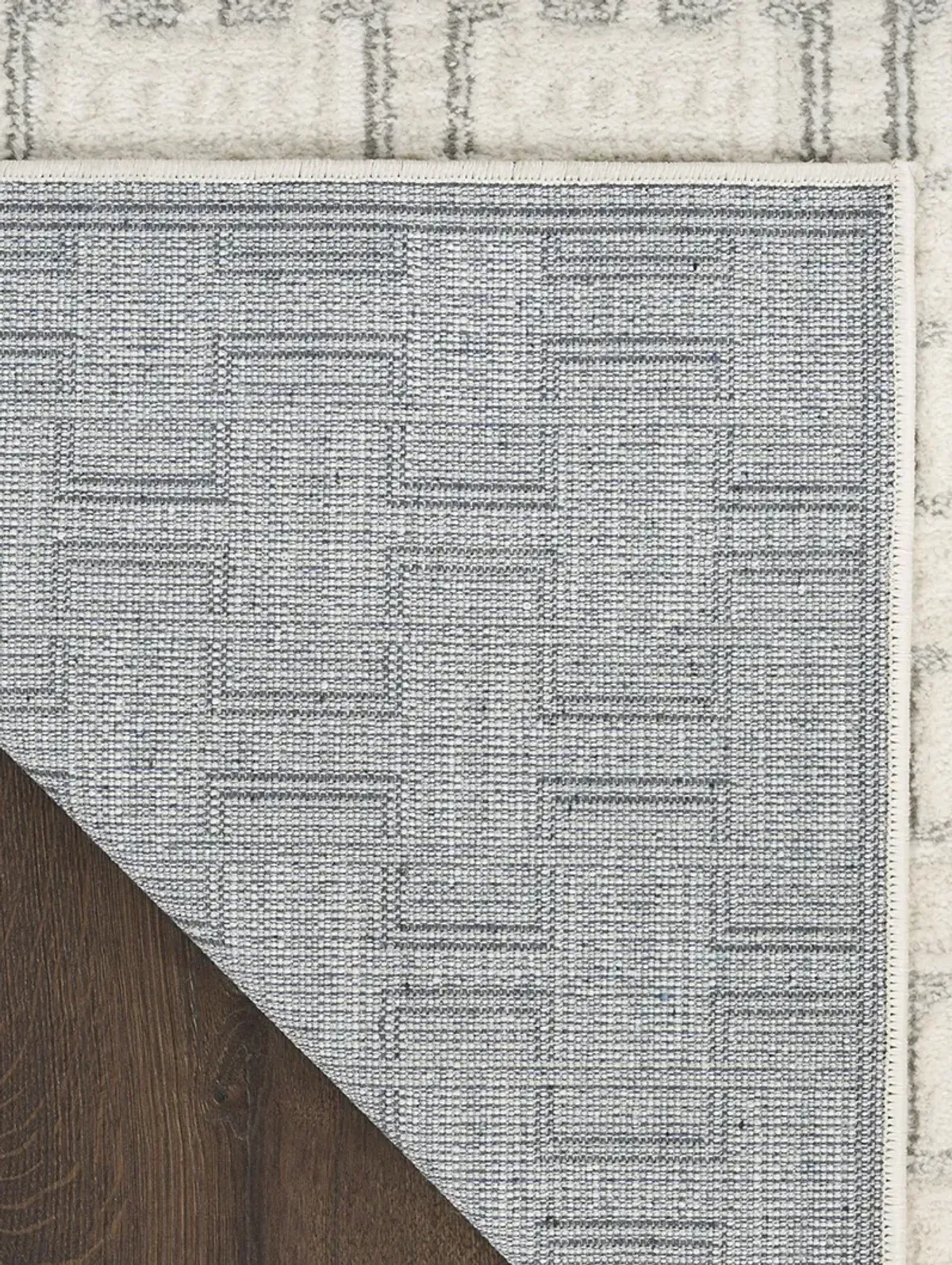 Nordic NRC01 Ivory/Gray 2' x 6' Rug