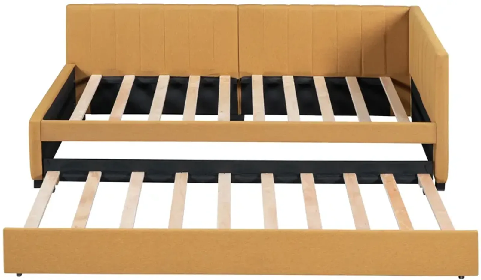 Merax Upholstered Daybed Bed Frame with Trundle