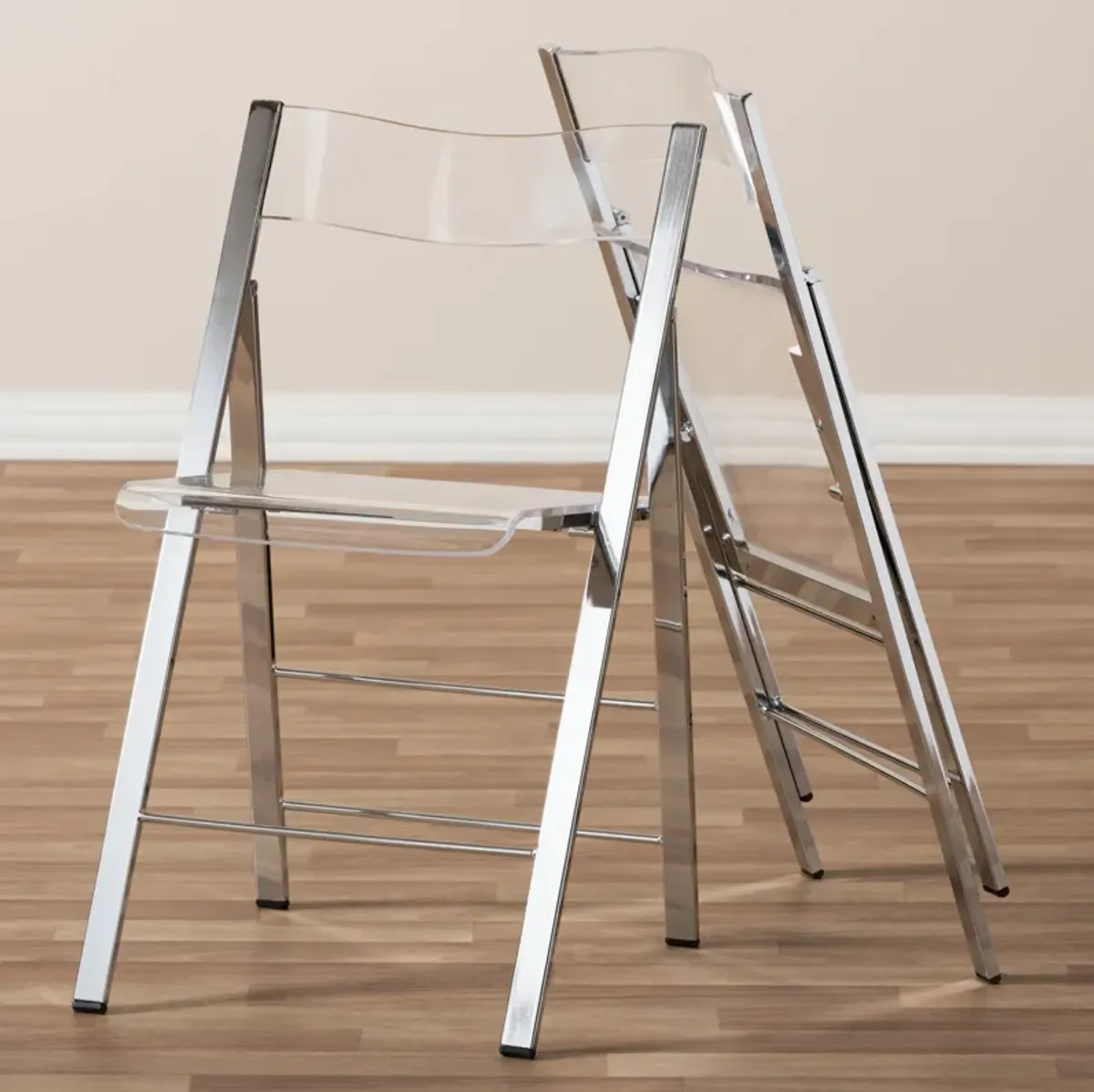 Baxton Studio Acrylic Foldable Chair