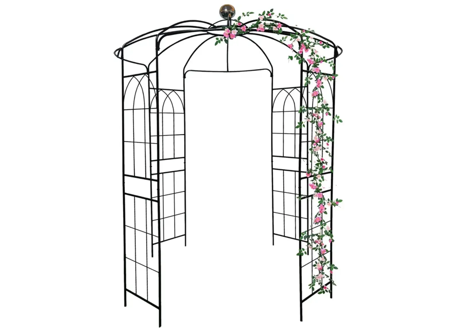 Birdcage Shaped Metal Garden Arch Gazebo