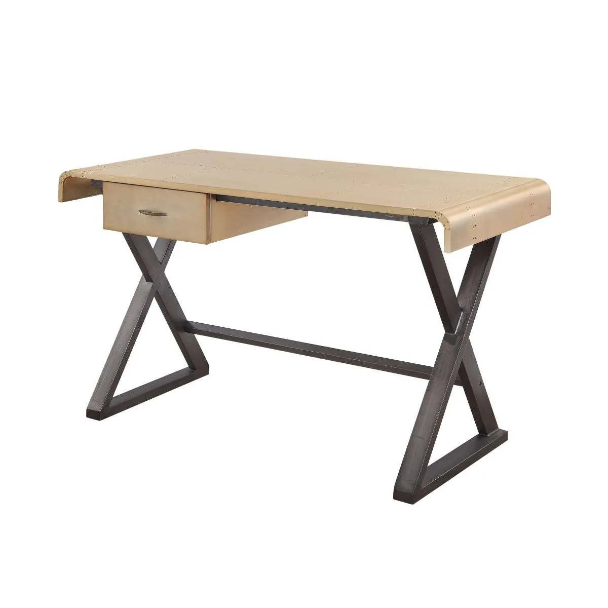 Danton Desk, Gold Aluminum 92424