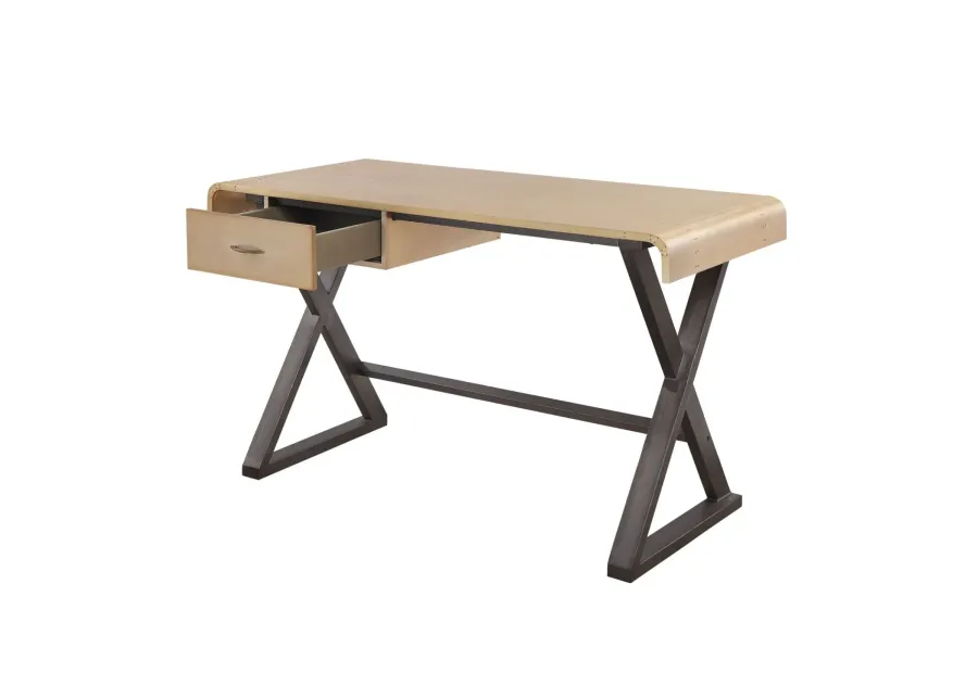 Danton Desk, Gold Aluminum 92424