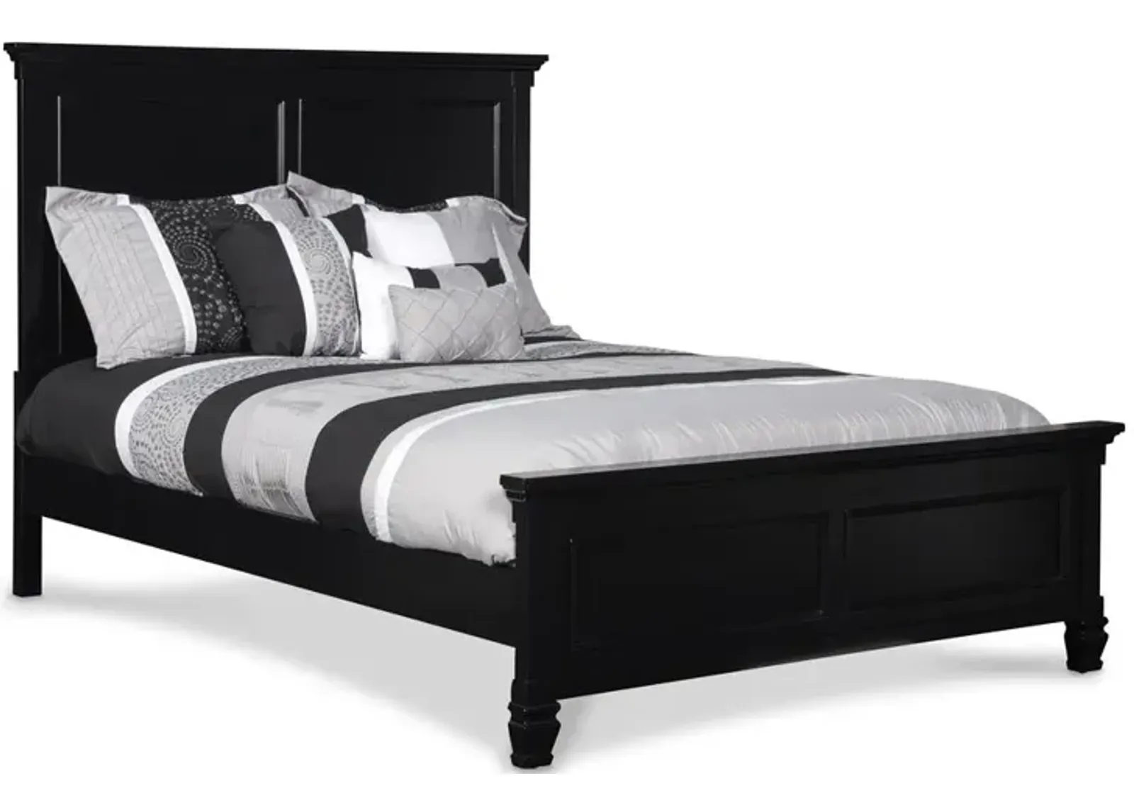 New Classic Furniture Furniture Tamarack 3/3 Solid Wood Twin Bed in Black