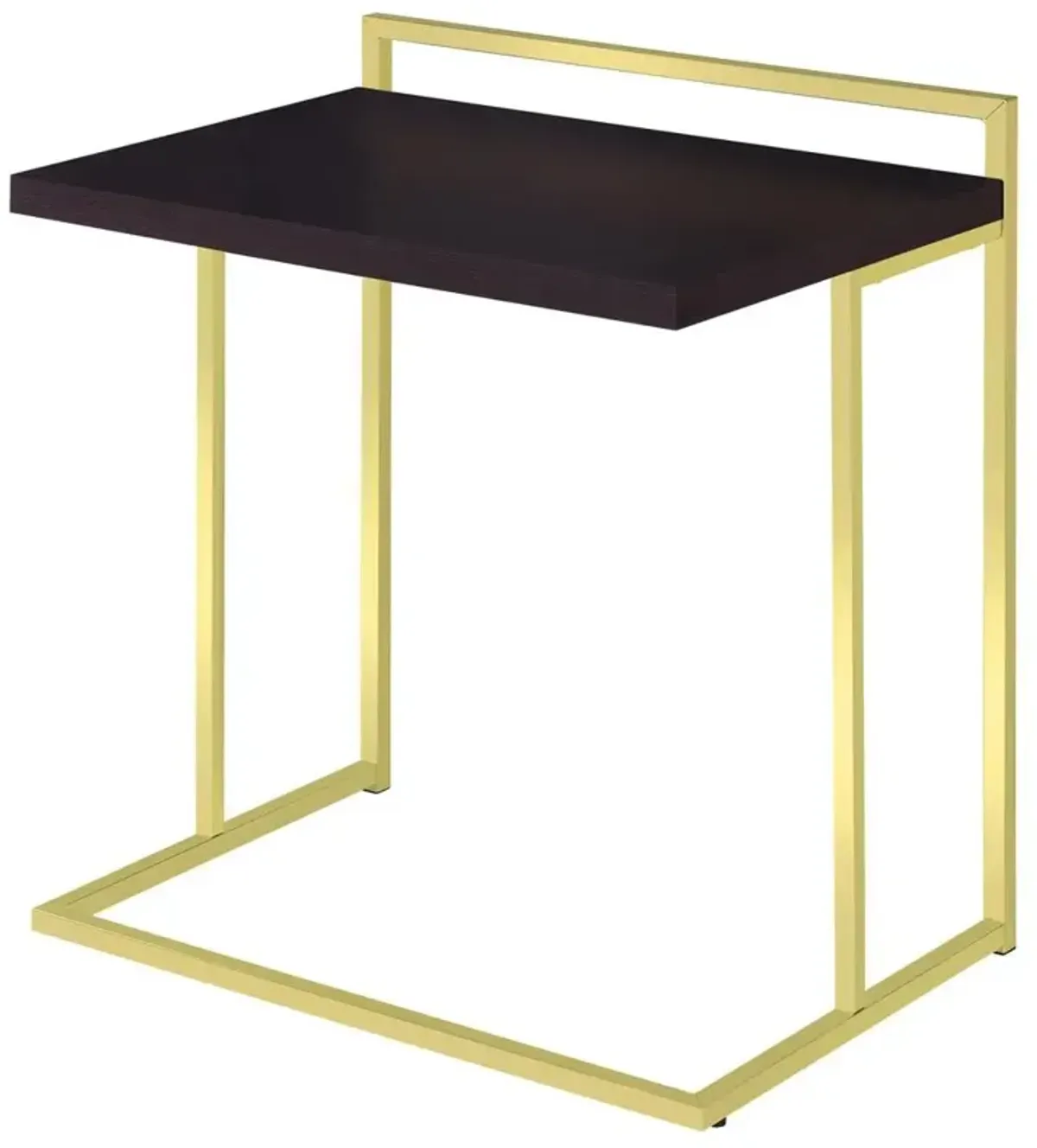 Dani Rectangular Snack Table with Metal Base