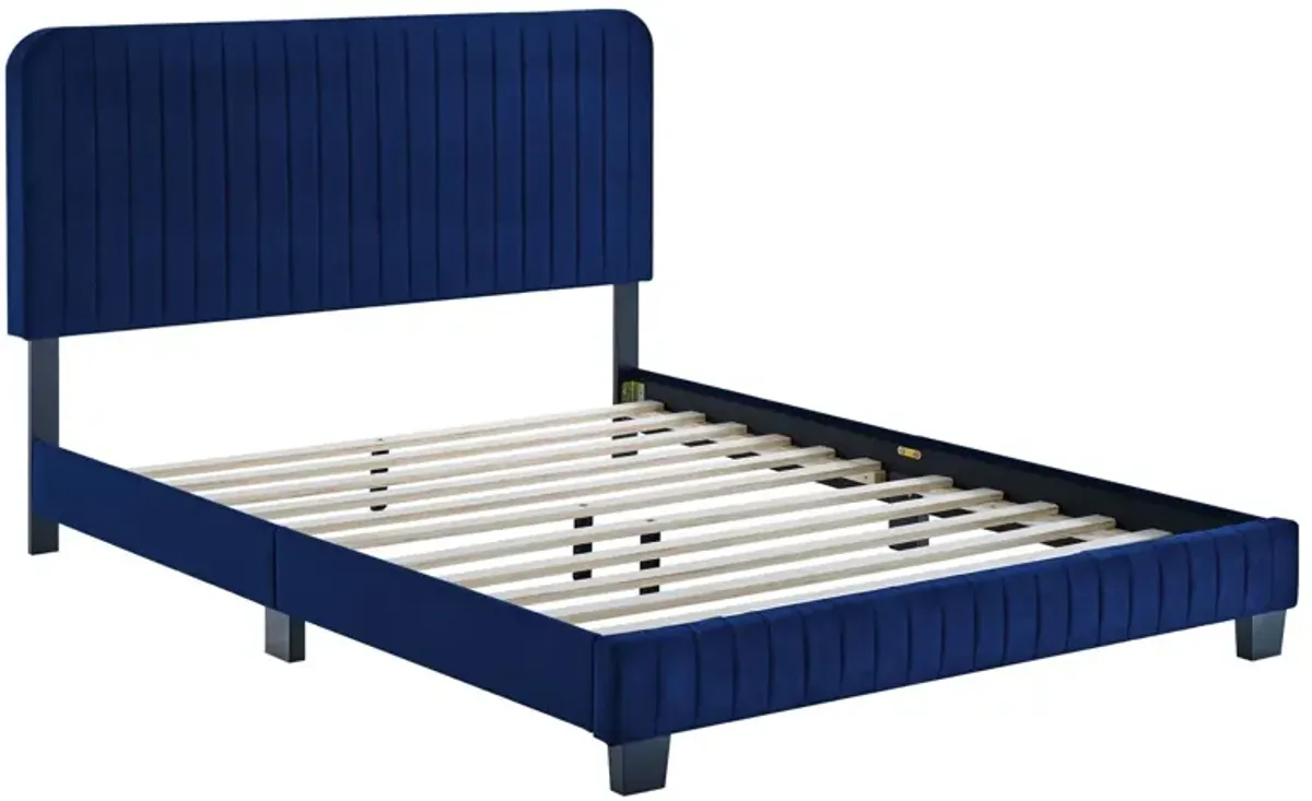 Modway - Celine Channel Tufted Performance Velvet Twin Platform Bed