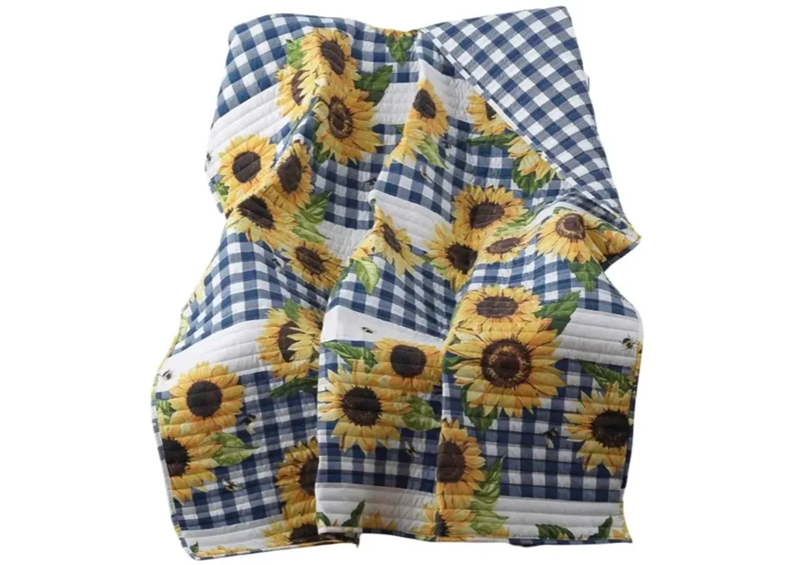 Barefoot Bungalow Sunflower Accessory Throw - Gold 50x60