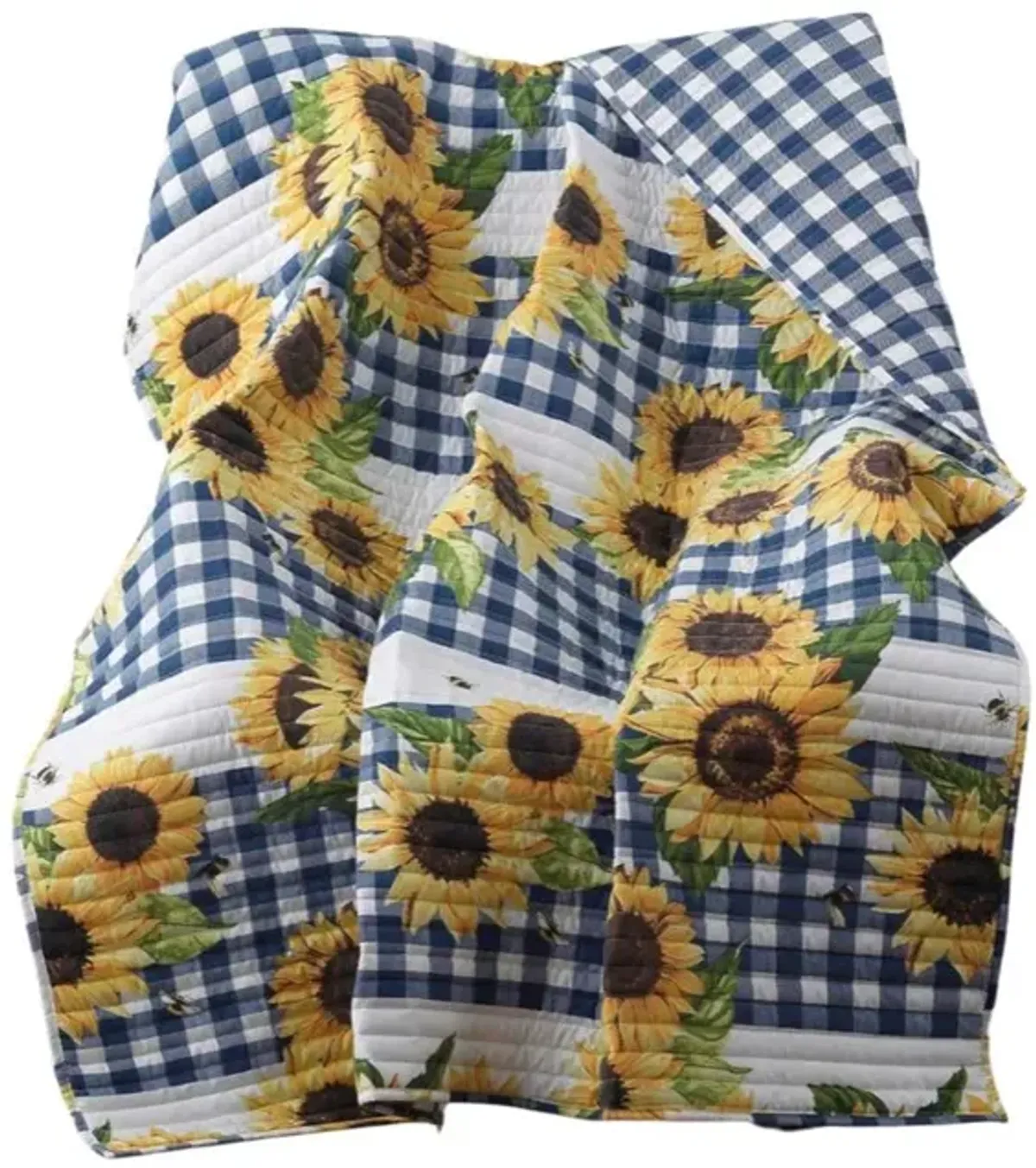 Barefoot Bungalow Sunflower Accessory Throw - Gold 50x60