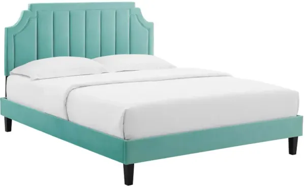 Modway - Sienna Performance Velvet Full Platform Bed