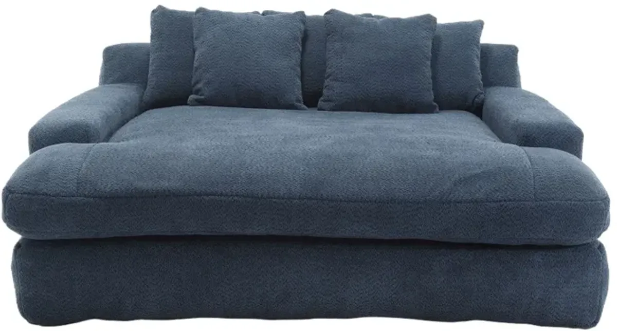 Merax Chenille 2-seater Lazy Sofa With 5 Back Pillows