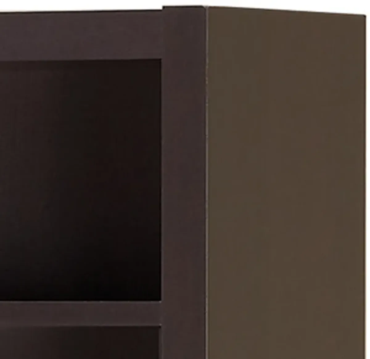 Glimmering Brown Narrow Wooden bookcase - Benzara