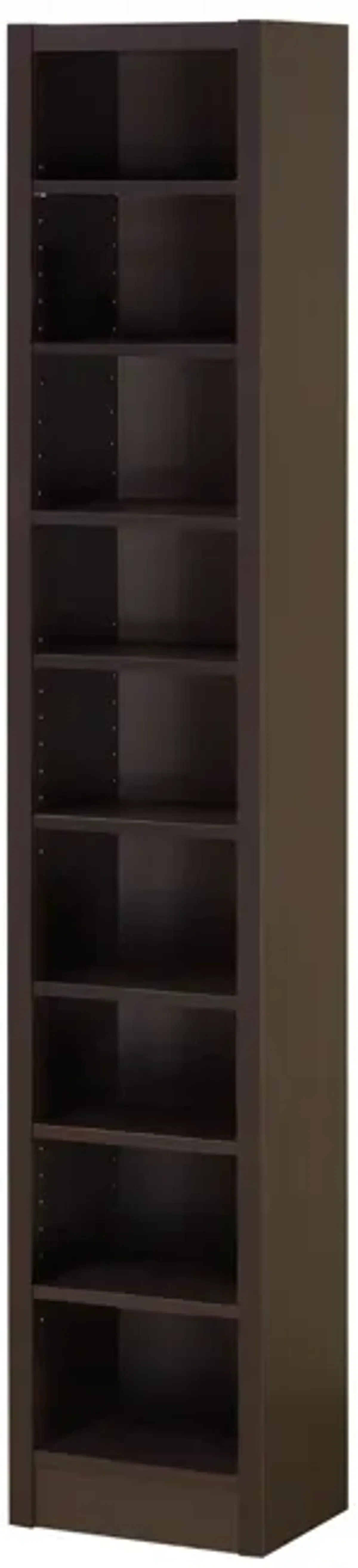 Glimmering Brown Narrow Wooden bookcase - Benzara