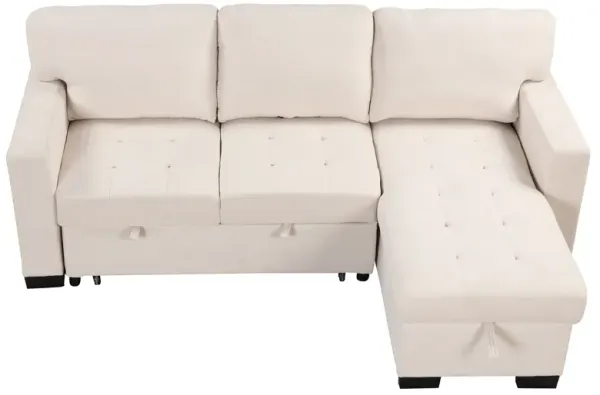 Merax Modern Chaise Lounge Sectional Sofa with Storage