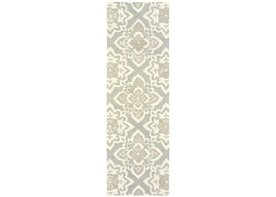 Craft 2'6" x 8' Grey Rug