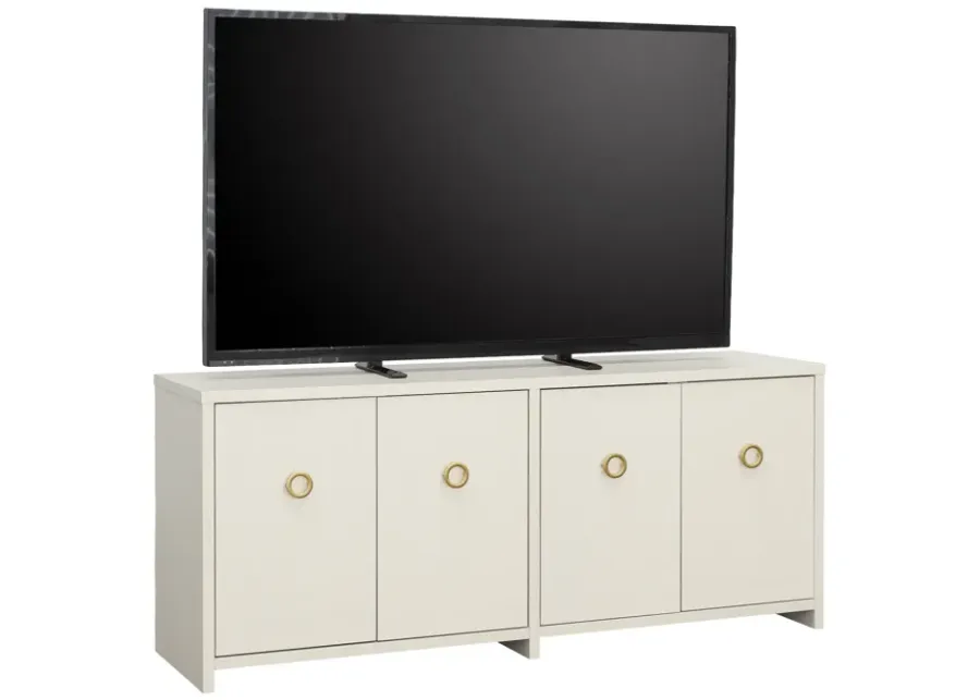 Grand Coast Modern TV Credenza with Doors