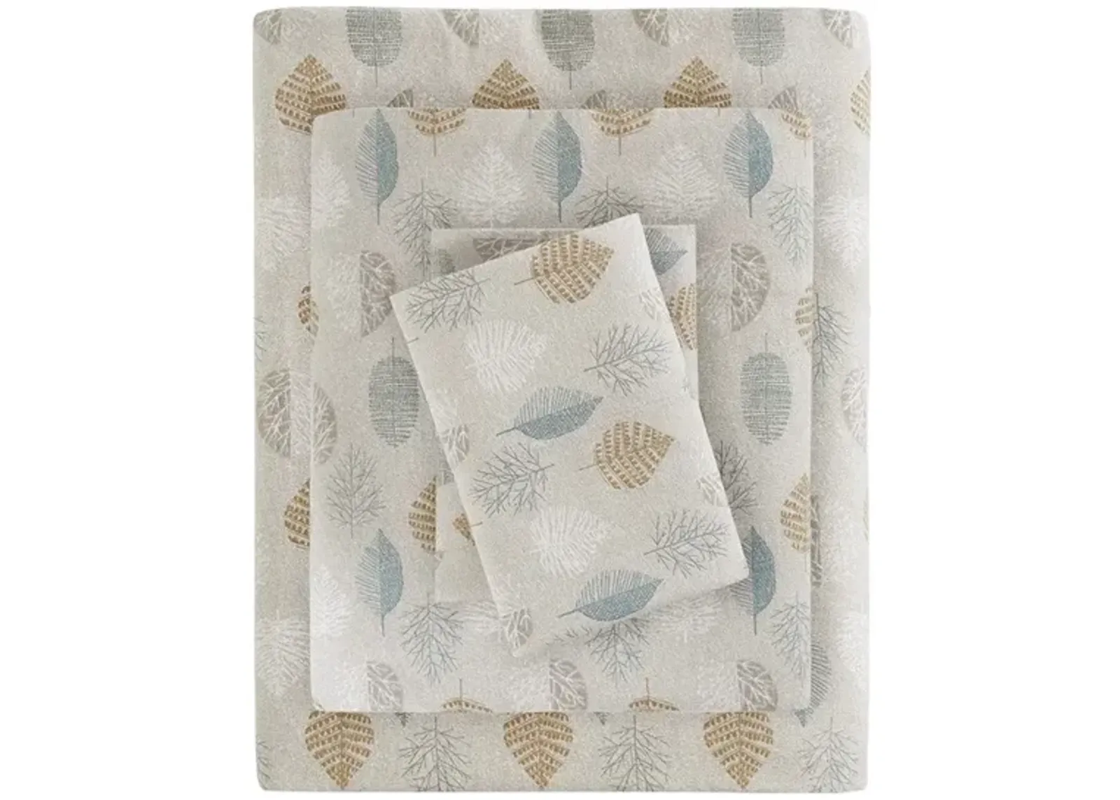 Gracie Mills Persephone 4-Peice Cotton Flannel Sheet Set