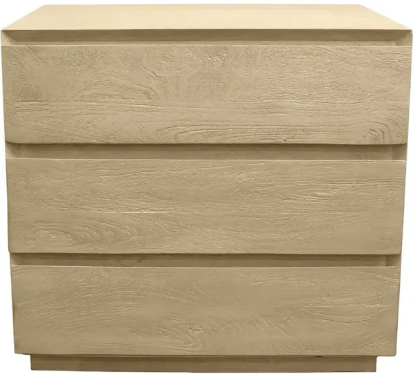 Alex Hamilton Flagstaff 3-Drawer Nightstand in Stone Natural