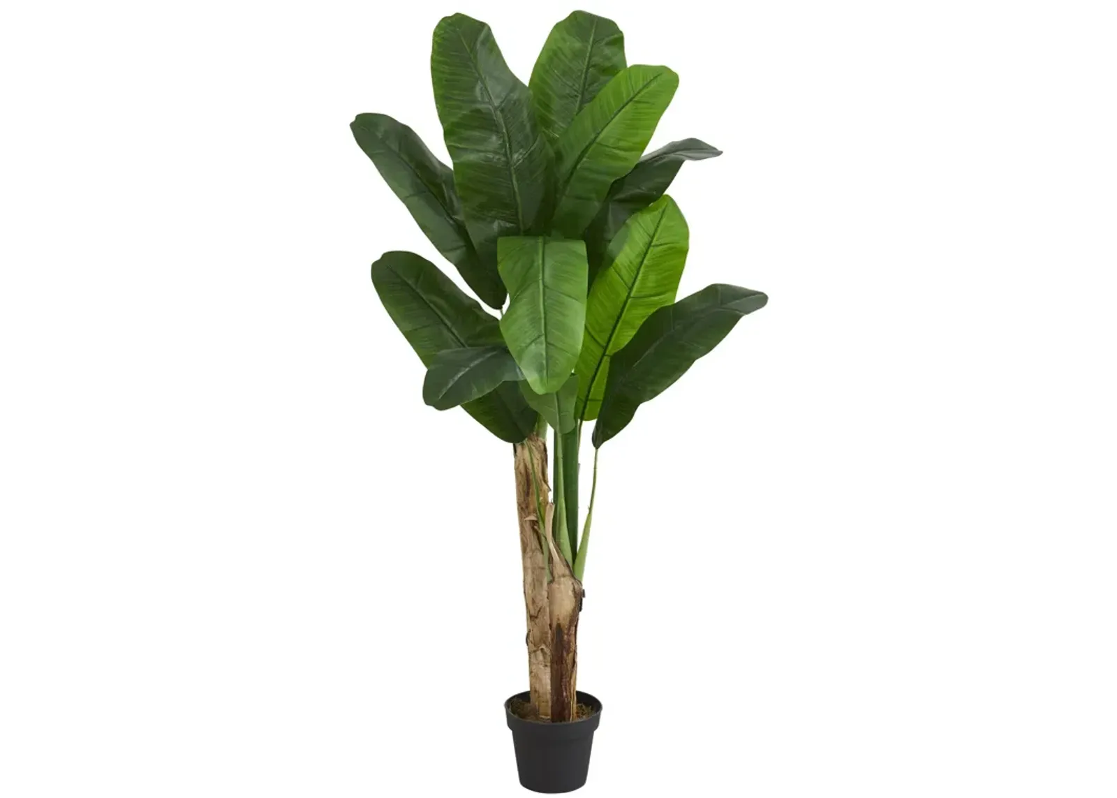 HomPlanti 5 Feet Double Stalk Banana Artificial Tree