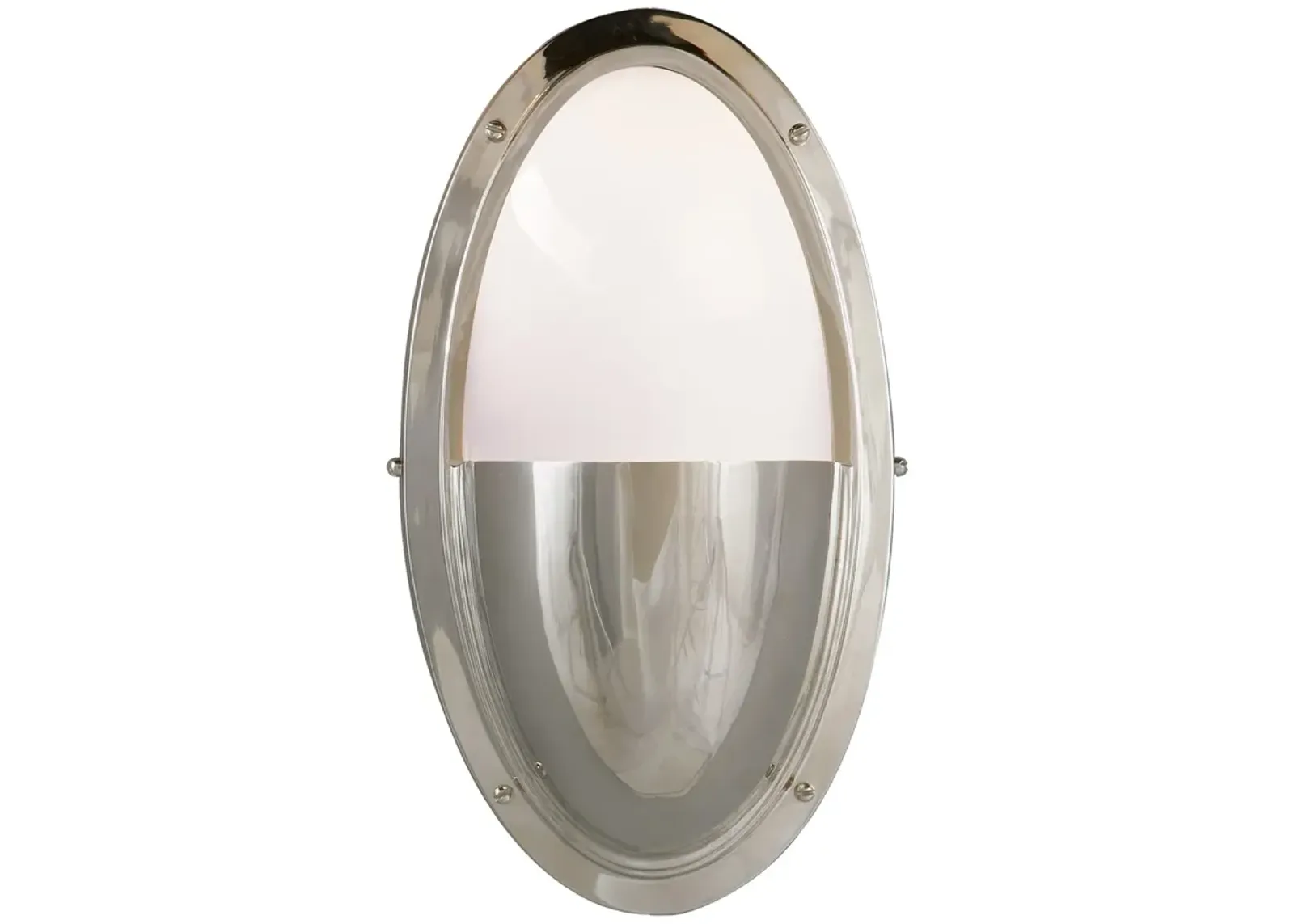 Pelham Oval Light in Polished Nickel