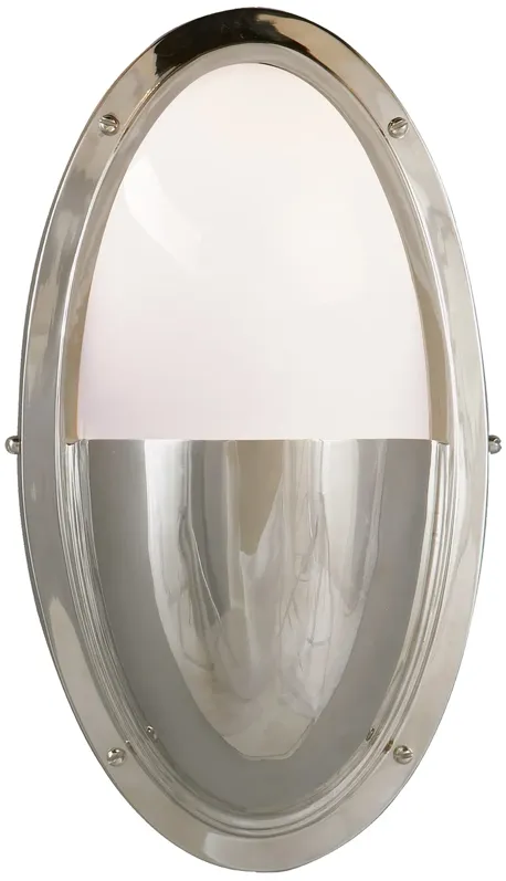 Pelham Oval Light in Polished Nickel