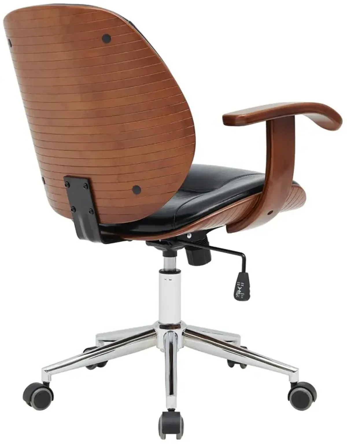 New Pacific Direct Samuel PU Bamboo Office Chair w/ Armrest