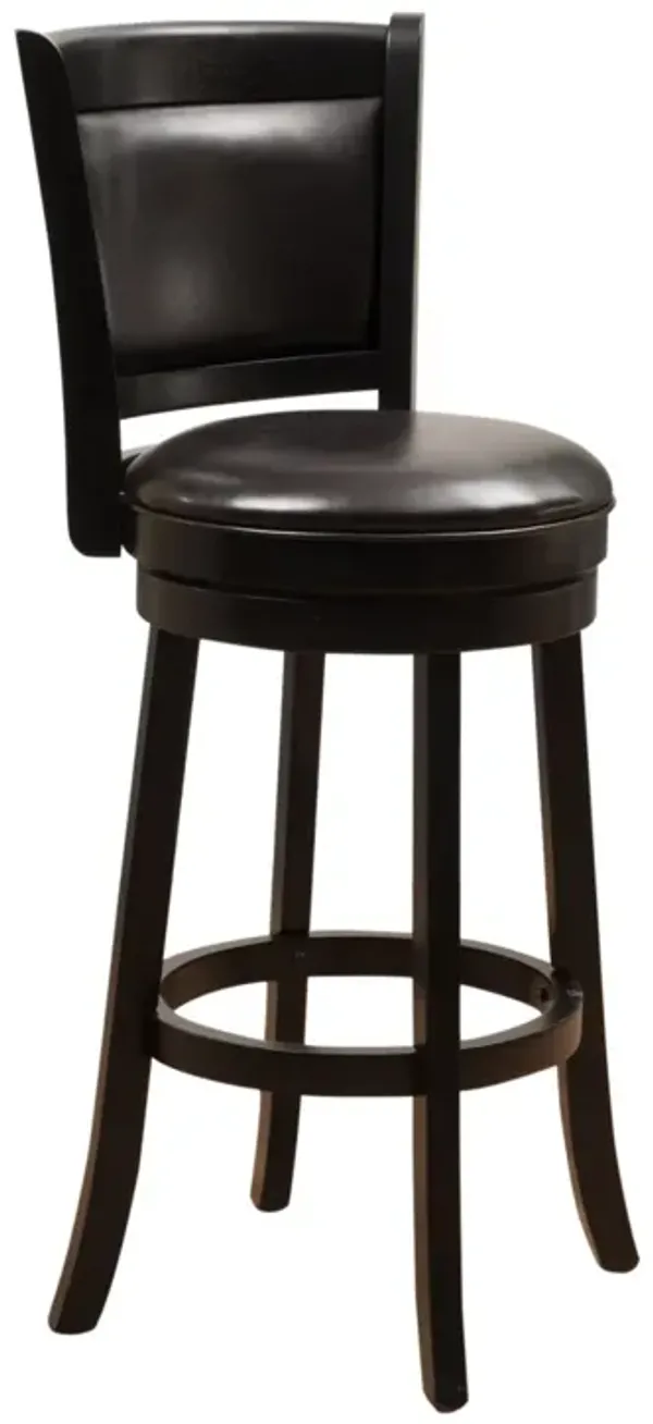 Streamdale Bonded Leather Bar Stool With High Backrest