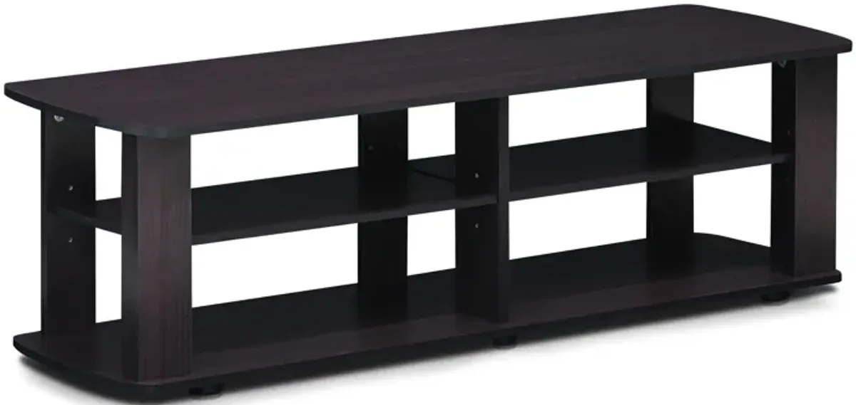 Furinno Furinno 11191DWN THE Entertainment Center TV Stand, Dark Walnut