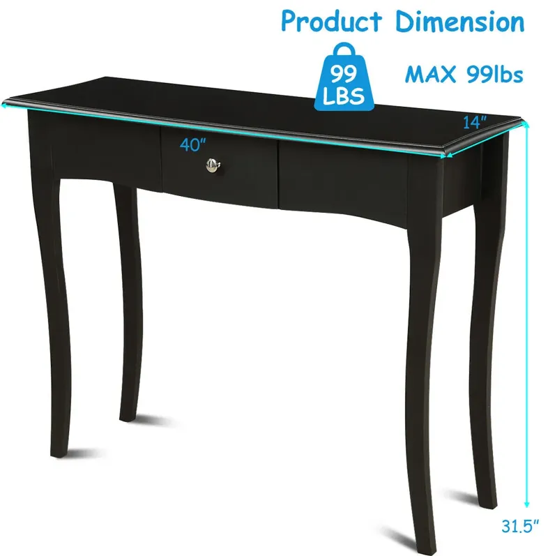 Modern Multifunctional Console Table with Storage Drawer