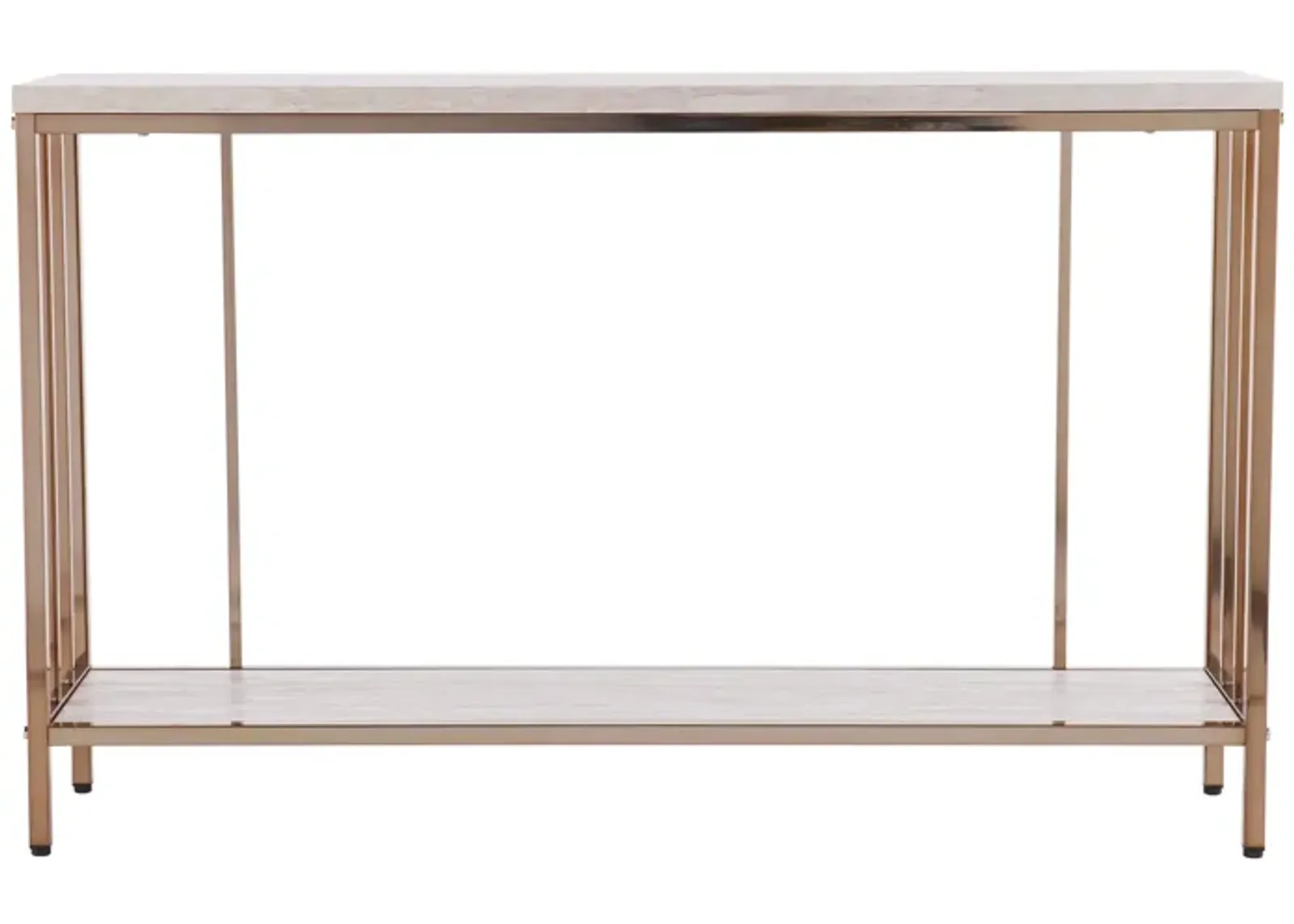 Hely Faux Marble Console Table