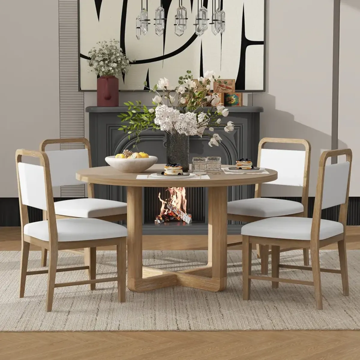 Merax 5-Piece Retro Dining Set