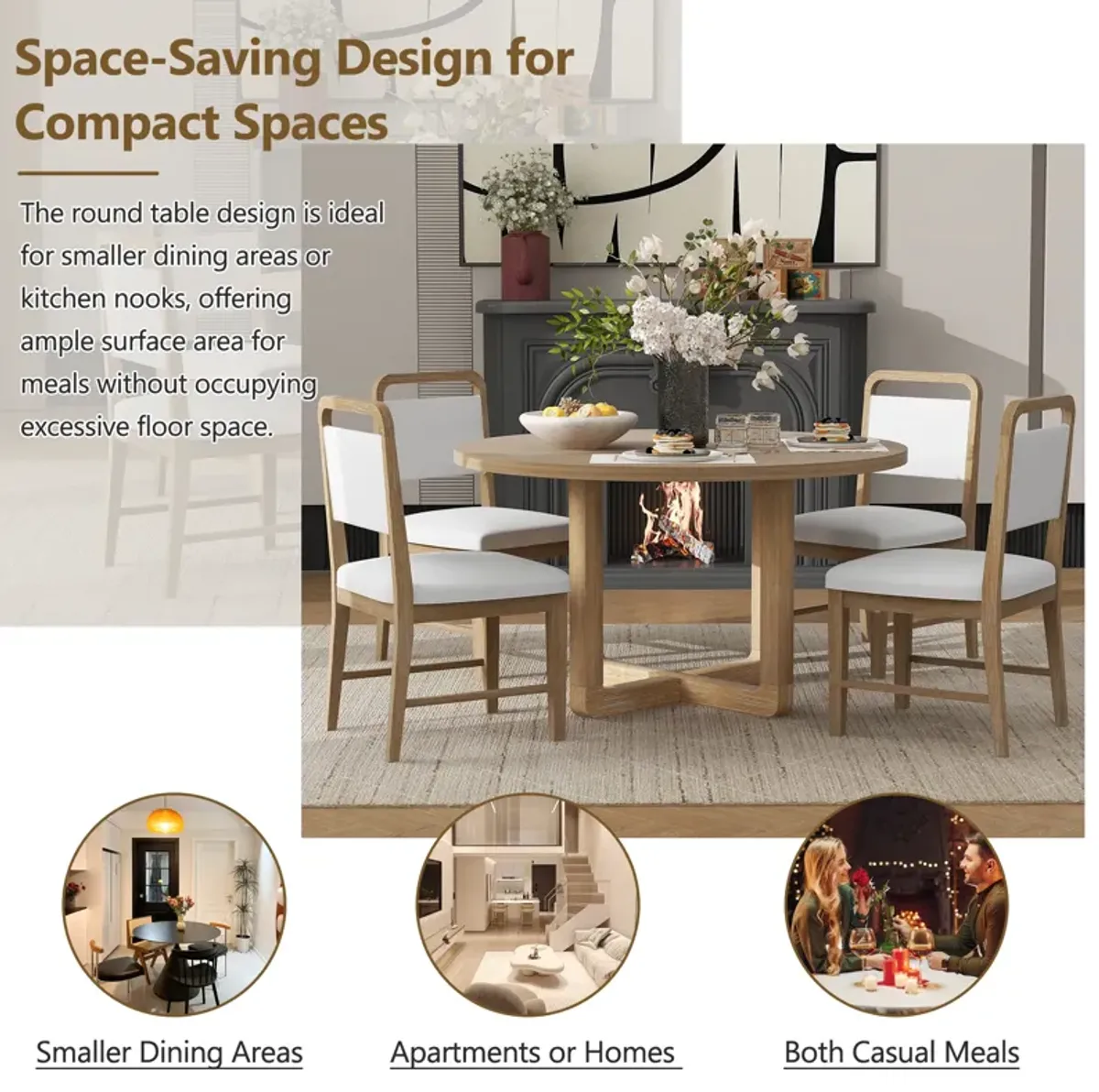 Merax 5-Piece Retro Dining Set