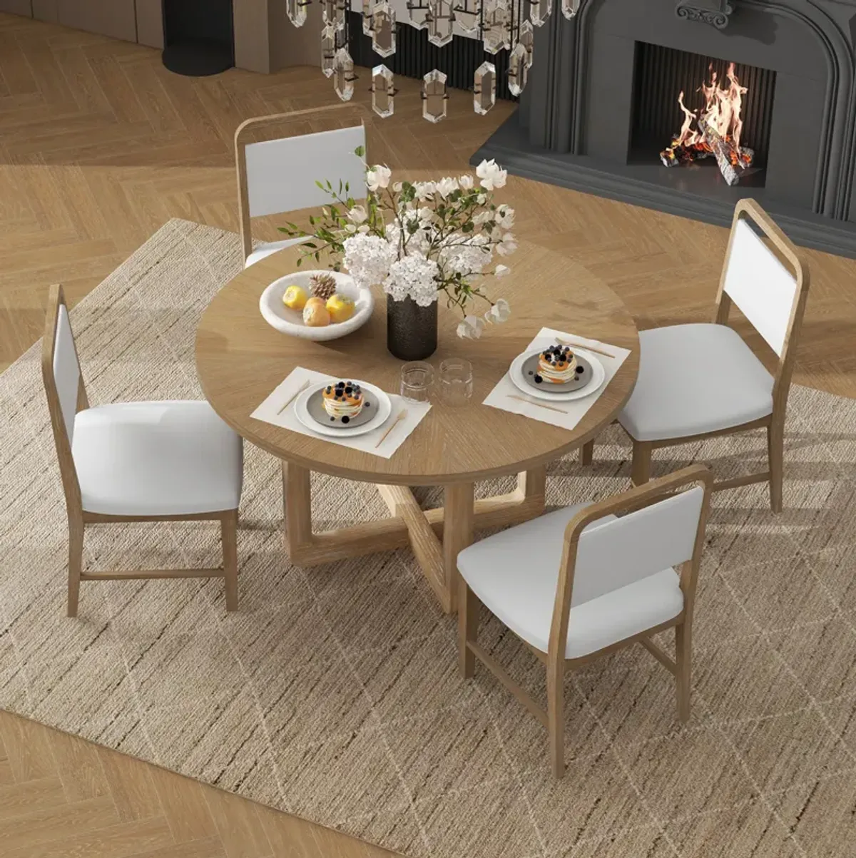 Merax 5-Piece Retro Dining Set