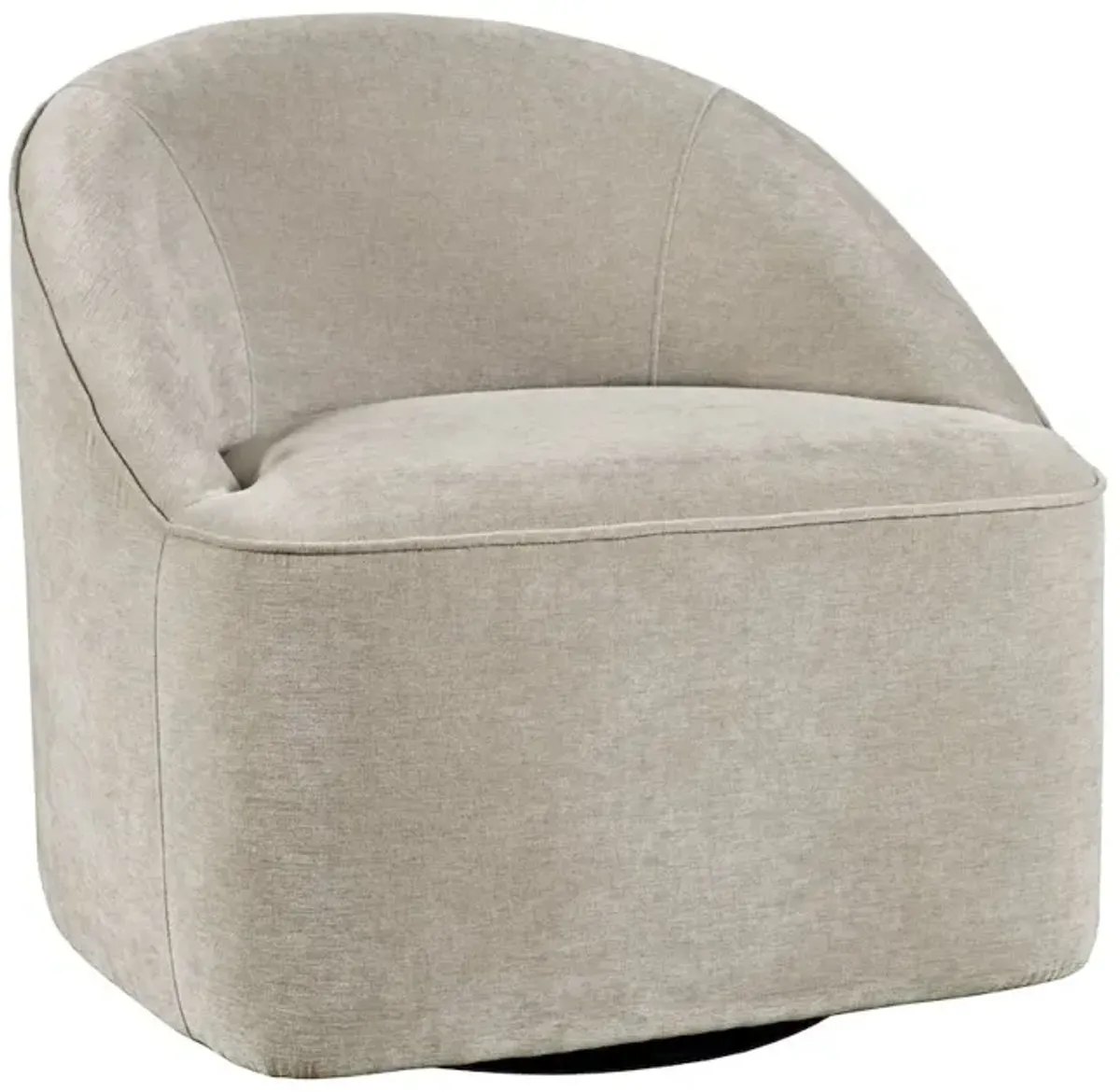 Jofran Lulu Mid-Century Modern Upholstered Casual Swivel Accent Chair