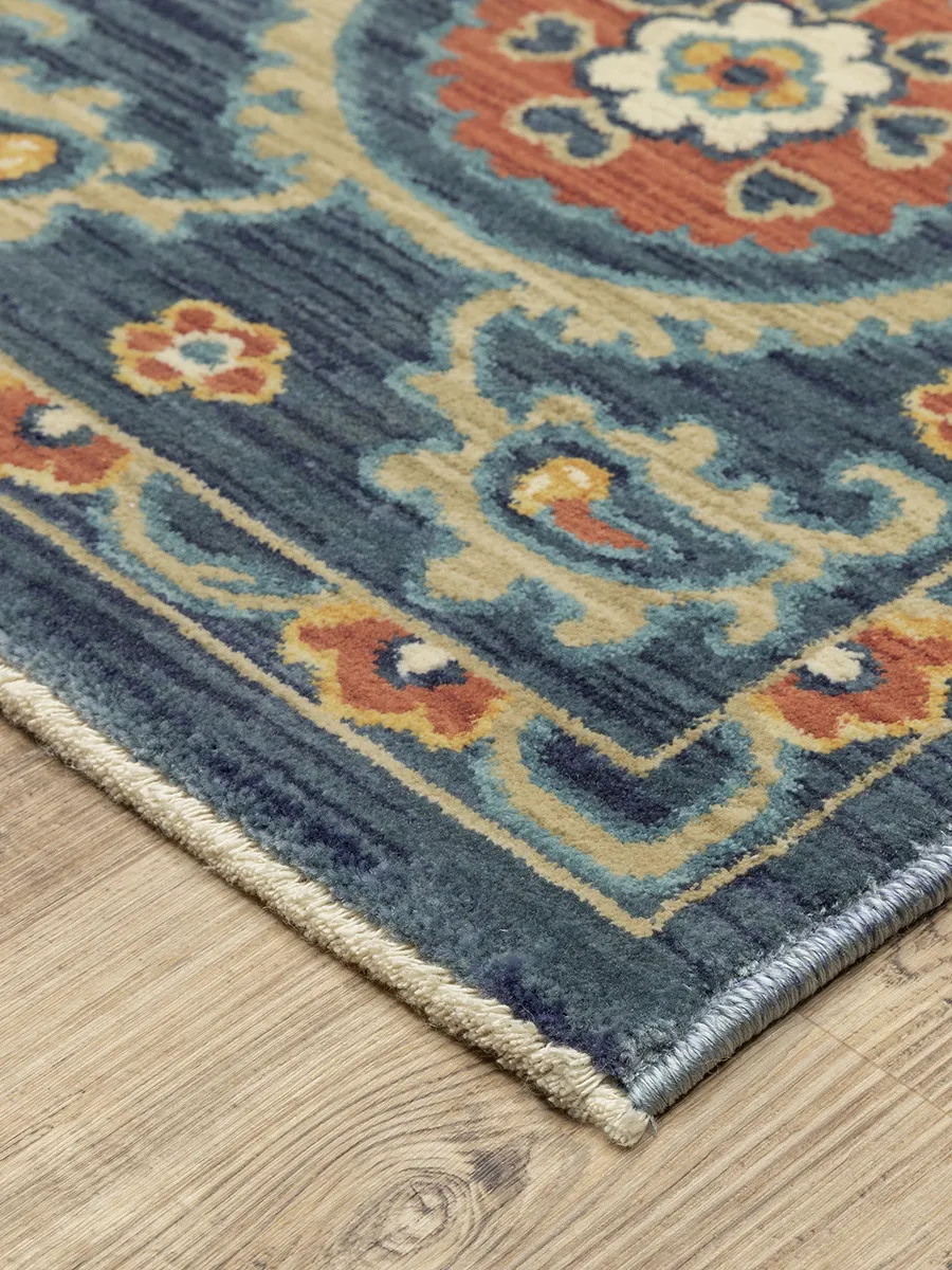 Francesca 3'3" x 5' Blue Rug