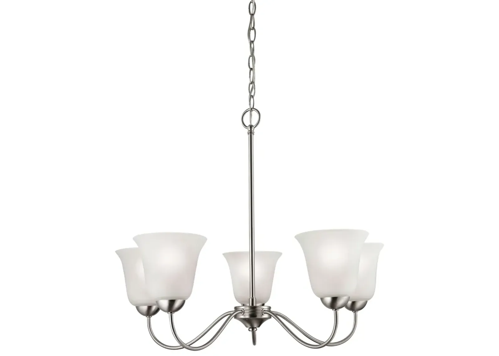 Conway 26'' Wide 5-Light Nickel Chandelier