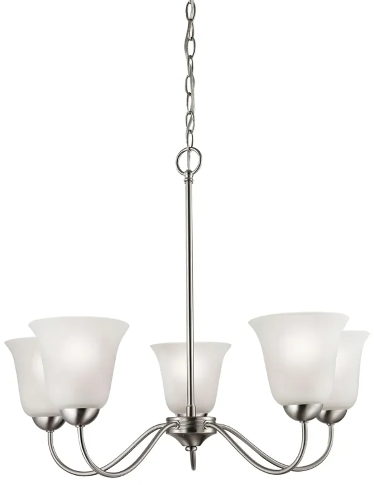 Conway 26'' Wide 5-Light Nickel Chandelier